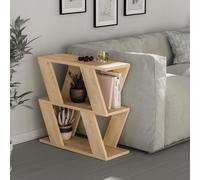 Lazena' Modern Side Coffee Table with 3 Tiers H 55.4cm Decortie Natural 1 Pack