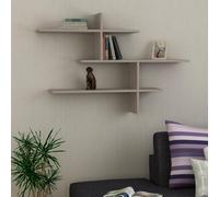 Leo' Modern Floating Shelf Wall Mounted 123cm Width Decortie Grey 1 Pack
