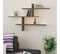 Decortie Leo' Modern Floating Shelf Wall Mounted 123cm Width in Chocolate | Size: 1 Pack Decortie Chocolate 1 Pack