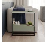 Decortie Lido End Table With Angled Open Storage Ash Green 60 X 22 X 60 Cm