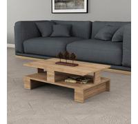 Decortie Coffee Centre Table 50X80X27.5Cm Particleboard Oak, Cream
