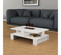 Decortie Mansu' Modern Coffee Table Multipurpose 27.5cm in White | Size: 1 Pack Decortie White 1 Pack