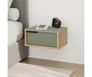 Decortie Minimalist Floating Bedside Table with Drawer | Size: 1 Pack Decortie Multicolor 1 Pack