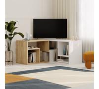 Glis' Modern Corner TV Unit for TVs Up to 35 Inches Decortie White 1 Pack