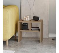 Komoti' Side End Table with Open Shelf Storage 50cm Decortie Brown 1 Pack