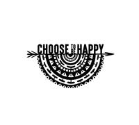Decortie Modern Metal Wall Art "choose To Be" Home Ornament Decorative Minimalist Design Hanging Wall Sculpture, Black