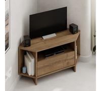 Decortie Viva' Modern Corner TV Unit for 34 Inches TVs in Dark Brown | Size: 1 Pack Decortie Dark Brown 1 Pack