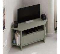 Decortie Viva' Modern Corner TV Unit for 34 Inches TVs in Green | Size: 1 Pack Decortie Green 1 Pack
