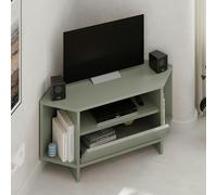 Decortie Viva' Modern Corner TV Unit for 34 Inches TVs in Green | Size: 1 Pack Decortie Green 1 Pack