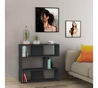 Decortie Molly' Modern Bookcase Display Unit No.1 89cm in Dark Grey | Size: 1 Pack Decortie Dark Grey 1 Pack