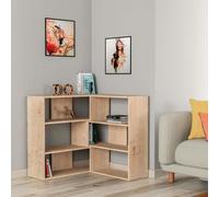 Decortie Molly' Modern Bookcase Display Unit No.1 89cm in Natural | Size: 2 Pack Decortie Natural 2 Pack