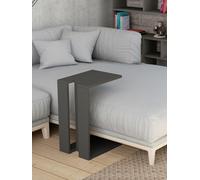Decortie Muju Anthracite C Shape Side Table - Size: 57 x 30 x 40cm - Black - Wilko