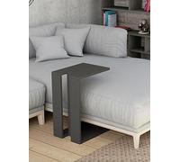 Decortie Muju Modern C Shape Table Anthracite Grey Anthracite Grey Multipurpose H 57Cm