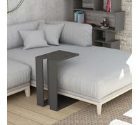 Decortie 'Muju' Modern C-Shape Side Table 57cm - Multipurpose End Table in Dark Grey | Size: 1 Pack Decortie Dark Grey 1 Pack