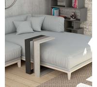 Decortie 'Muju' Modern C-Shape Side Table 57cm - Multipurpose End Table in Off-White | Size: 1 Pack Decortie Off-White 1 Pack