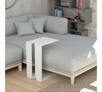 Decortie 'Muju' Modern C-Shape Side Table 57cm - Multipurpose End Table in White | Size: 1 Pack Decortie White 1 Pack