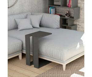 Decortie Muju Modern C Shape Table Anthracite Grey Anthracite Grey Multipurpose H 57Cm