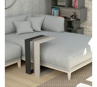 Decortie Muju Modern C Shape Table Anthracite Grey Mocha Grey Ancient White Multipurpose H 57Cm