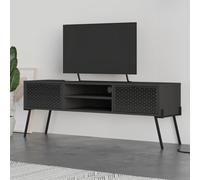 Decortie Naive Anthracite Grey Uv Pattern Tv Stand For Tvs Up To 55-Inch (W) 143Cm
