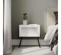 Decortie Naive' Modern Bedside Table 48cm Width in White | Size: 1 Pack Decortie White 1 Pack