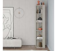 Nati' Tall Corner Bookcase Modern Shelving Unit 161cm Decortie Beige 1 Pack