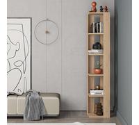 Decortie Nati' Tall Corner Bookcase Modern Shelving Unit 161cm in Natural | Size: 1 Pack Decortie Natural 1 Pack