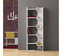 Decortie Oppa' Modern Bookcase Display Unit 162.4cm Tall in White | Size: 1 Pack Decortie White 1 Pack