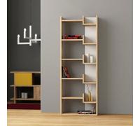 Decortie Oppa' Modern Bookcase Display Unit 162.4cm Tall in Natural | Size: 1 Pack Decortie Natural 1 Pack