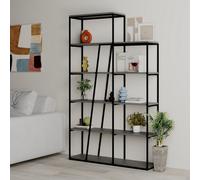 Decortie Pal Modern Bookcase Display Unit Room Separator Anthracite Grey Tall 178Cm