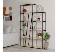 Decortie Pal Modern Bookcase Display Unit Room Separator Natural Oak Effect Tall 178Cm