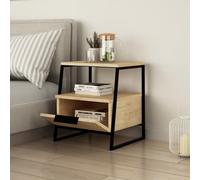 Decortie Pal Modern Nightstand Oak Multipurpose