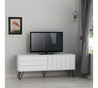 Decortie Picadilly 2 Door White TV Unit - Size: 57.0 x 139.0 x 36.0 cm - Wilko
