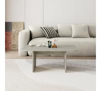 Decortie 'Pietra' Japandi Style Modern Coffee Table 100cm in Beige | Size: 1 Pack Decortie Beige 1 Pack