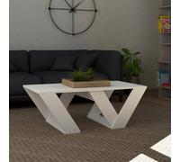 Decortie Pipra' Modern Coffee Table Multipurpose H 40cm in White | Size: 1 Pack Decortie White 1 Pack