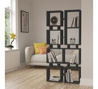 Rail Bookcase Modern Display Unit - Anthracite Grey
