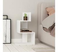 Decortie Rosie Modern 3-Tier Side End Table 42Cm Multipurpose Storage White Living Room H 72Cm