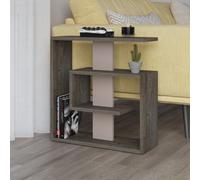 Decortie End Table 20X55X57Cm Particleboard Dark Coffee, Multi