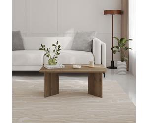 Decortie 'Sam' Modern Radius Rectangular Coffee Table 100cm in Dark Brown | Size: 1 Pack Decortie Dark Brown 1 Pack
