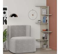Decortie Saso' Modern Corner Bookcase Display Unit 141cm in Beige | Size: 1 Pack Decortie Beige 1 Pack
