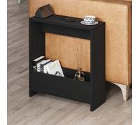 Decortie Simpi' Modern Side Table with 2 Tiers 60cm in Black | Size: 1 Pack Decortie Black 1 Pack
