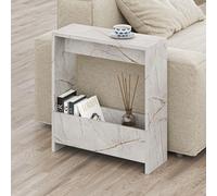 Decortie 'Simpi' Modern 2-Tier Side Table 60cm - Open Shelf End Table in Gold | Size: 1 Pack Decortie Gold 1 Pack