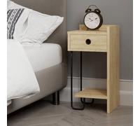 Decortie Sirius Modern Bedside Table Right Module 32Cm Width Oak