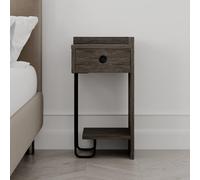 Sirius' Modern Bedside Table Right Module 32cm Width Decortie Chocolate 1 Pack