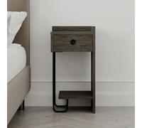 Sirius Modern Bedside Table Right Module - Dark Coffee