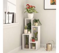 Decortie Side Table Plantstand 20X42X89Cm Particleboard White, White