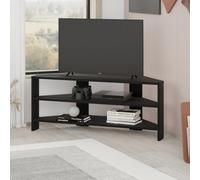 Decortie Thales' Corner TV Unit Modern Multimedia Centre 110cm in Black | Size: 1 Pack Decortie Black 1 Pack