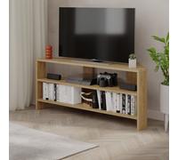 Thales' Corner TV Unit Modern Multimedia Centre 110cm Decortie Natural 1 Pack