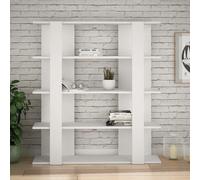 Decortie Tita' 4 Tier Bookcase Wall Mounted Shelving Unit 122cm in White | Size: 1 Pack Decortie White 1 Pack