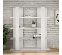 Decortie Tita' 4 Tier Bookcase Wall Mounted Shelving Unit 122cm in White | Size: 1 Pack Decortie White 1 Pack