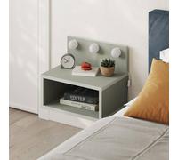 Decortie Treo' Floating Bedside Table with 3 LED Lights 30cm in Green | Size: 1 Pack Decortie Green 1 Pack